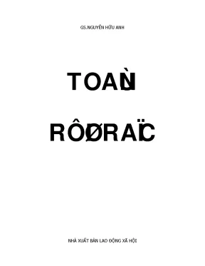 Giáo trình toán rời rạc gs nguyễn hữu anh