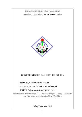 Giáo trình chế bản điện tử cơ bản nghề thiết kế đồ hoạ cđtc