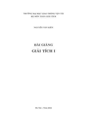 Bai ging gii tich 1