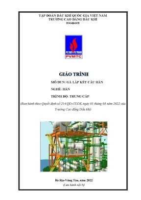 Giáo trình gá lắp kết cấu hàn nghề hàn trung cấp trường cao đẳng dầu khí