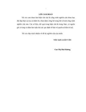 Luận văn thạc sỹ kế toán doanh thu chi phí và xác định kết quả kinh doanh tại công ty tnhh một thành viên hồng kông sơn la