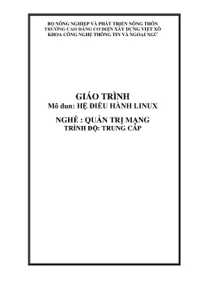 Giáo trình hệ điều hành linux nghề quản trị mạng trung cấp