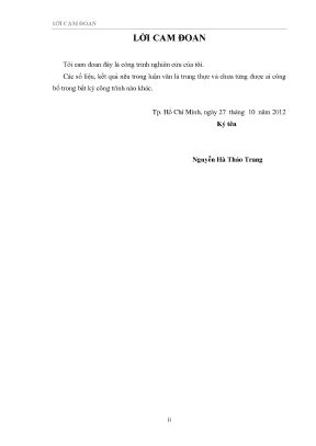 Luận văn thạc sĩ tổ chức dạy học theo định hướng thực tiễn môn hoá học 8 trên địa bàn quận thủ đức thành phố hồ chí minh