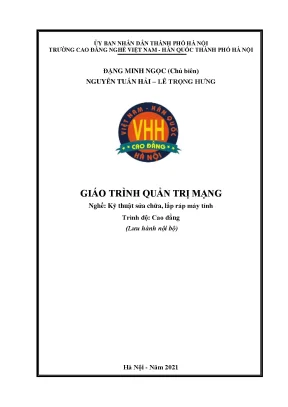 Giáo trình quản trị mạng nghề kỹ thuật sửa chữa lắp ráp máy tính cao đẳng
