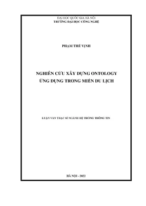 Nghiên cứu xây dựng ontology ứng dụng trong miền du lịch