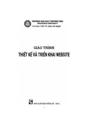 Giáo trình thiết kế và triển khai website