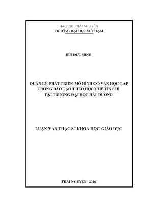 Luận văn thạc sĩ hay quản lý phát triển mô hình cố vấn học tập trong đào tạo theo học chế tín chỉ tại trường đại học hải dương