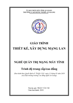 Giáo trình thiết kế xây dựng mạng lan nghề quản trị mạng máy tính trình độ cao đẳng