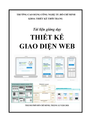Tài liệu giảng dạy thiết kế giao diện web trường cđ kinh tế kỹ thuật vinatex tp hcm