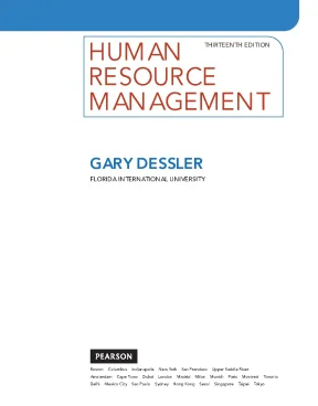 Ebook human resource management thirteenth edition part 1