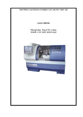 Giáo trình tiện cnc cơ bản nghề cắt gọt kim loại