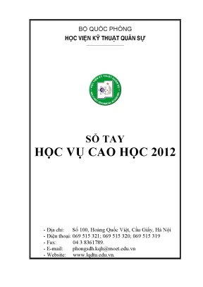 B quc phong hc vin k thut quan s