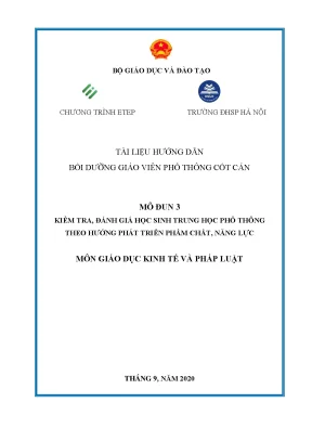 Tài liệu modul 3 gdktpl thpt