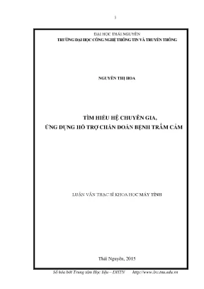 Luận văn thạc sĩ hay tìm hiểu hệ chuyên gia ứng dụng hỗ trợ chẩn đoán bệnh trầm cảm