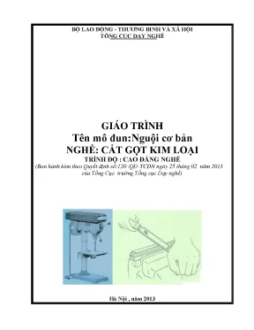 Giáo trình nguội cơ bản nghề cắt gọt kim loại cao đẳng
