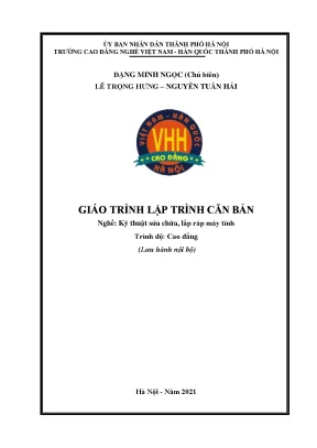 Giáo trình lập trình căn bản nghề kỹ thuật sửa chữa lắp ráp máy tính cao đẳng