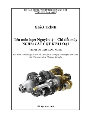 Giáo trình nguyên lý chi tiết máy nghề cắt gọt kim loại cao đẳng nghề