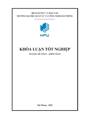 Khóa luận hoàn thiện công tác kế toán doanh thu chi phí và xác định kết quả kinh doanh tại công ty tnhh thiết bị và dịch vụ thịnh an