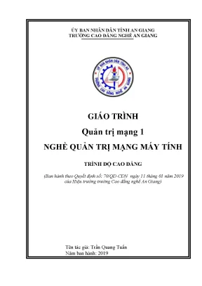 Giáo trình quản trị mạng 1 nghề quản trị mạng máy tính trình độ cao đẳng
