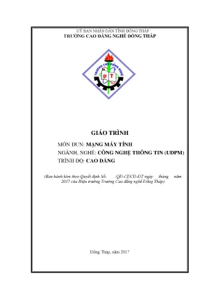 Giáo trình mạng máy tính nghề công nghệ thông tin cao đẳng