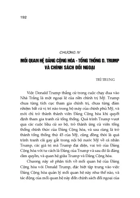 Tìm hiểu tác động của các nhân tố nội bộ đối với chính sách đối ngoại của mỹ dưới thời donald trump phần 2
