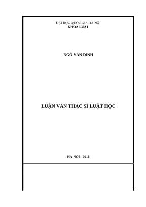 Luận văn thạc sỹ định tội danh đối với tội giết người
