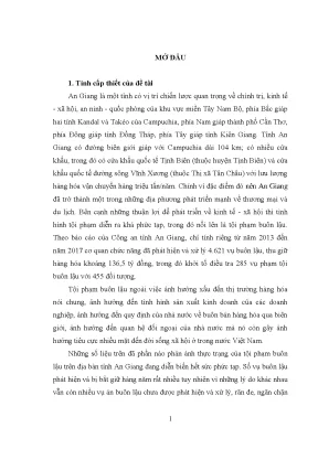 Luận văn tội buôn lậu trên địa bàn tỉnh an giang tình hình nguyên nhân và phòng ngừa