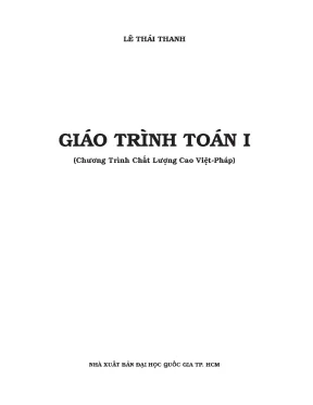 Giáo trình toán 1