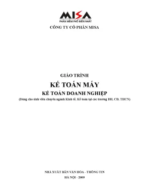 Giáo trình kế tóa máy kế doanh nghiệp