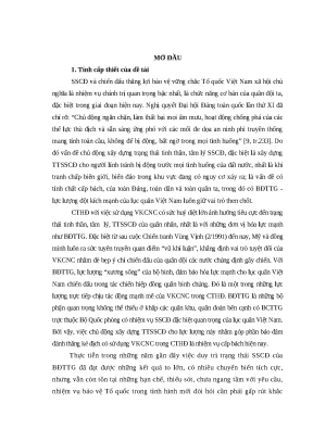 Luận văn thạc sĩ xây dựng tâm thế sẵn sàng chiến đấu của bộ đội tăng thiết giáp hiện nay