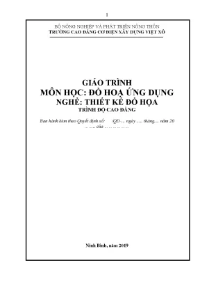 Giáo trình đồ họa ứng dụng nghề thiết kế đồ họa cao đẳng