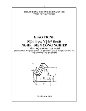 Giáo trình môn học vẽ kỹ thuật nghề điện công nghiệp trình độ trung cấp nghề