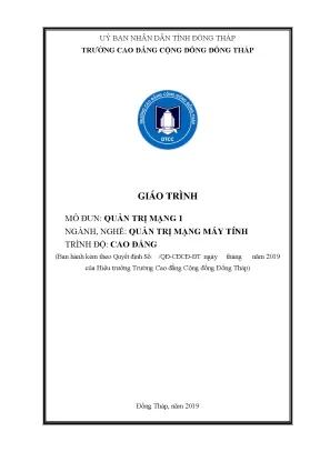 Giáo trình quản trị mạng 1 nghề quản trị mạng máy tính cao đẳng