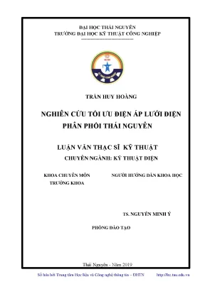Luận văn thạc sĩ hay nghiên cứu tối ưu điện áp lưới điện phân phối thái nguyên