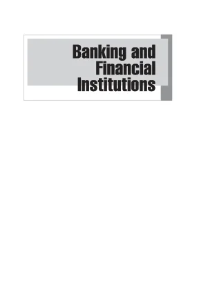 Ebook banking and financial institutions a guide for directors investors and counterparties part 1