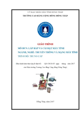 Giáo trình lắp ráp và cài đặt máy tính ngành truyền thông và mạng máy tính trung cấp