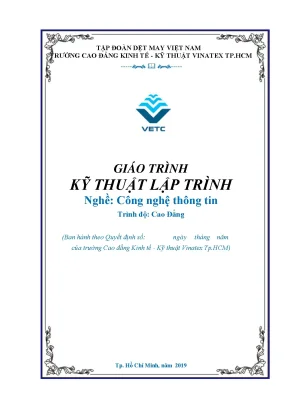 Giáo trình kỹ thuật lập trình nghề công nghệ thông tin trình độ cao đẳng 2