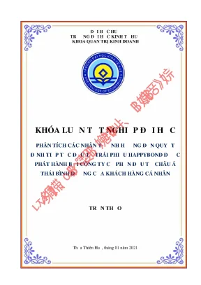 Khóa luận phân tích các nhân tố ảnh hưởng đến quyết định tiếp tục đầu tư trái phiếu happybond được phát hành bởi công ty cổ phần đầu tư châu á thái bình dương của khách hàng cá nhân
