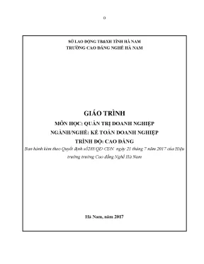 Giáo trình môn học quản trị doanh nghiệp ngànhnghề kế toán doanh nghiệp
