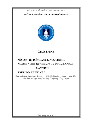 Giáo trình hệ điều hành linuxubuntu ngành kỹ thuật sửa chữa lắp ráp máy tính trung cấp
