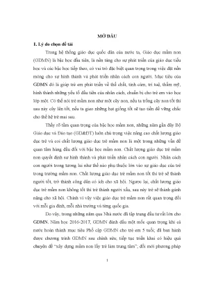 Luận văn quản lý nhà nước về giáo dục mầm non trên địa bàn thành phố huế tỉnh thừa thiên huế