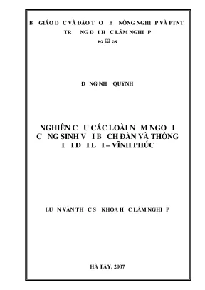 Luận văn thạc sĩ hay nghiên cứu các loài nấm ngoại cộng sinh với bạch đàn và thông tại đại lải vĩnh phúc