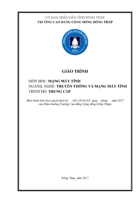 Giáo trình mạng máy tính nghề truyền thông và mạng máy tính trung cấp
