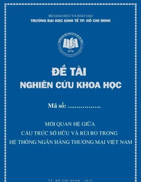 Mói quan hệ giữa cấu trúc sở hữu cốn và rủi ro của các ngân hangg thương mại việt nam