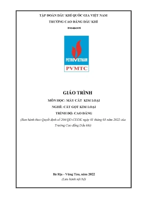 Giáo trình máy cắt kim loại nghề cắt gọt kim loại cao đẳng trường cao đẳng dầu khí