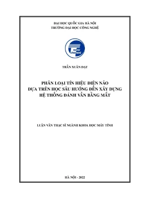 Phân loại tín hiệu điện não dựa trên học sâu hướng đến xây dựng hệ thống đánh vần bằng mắt