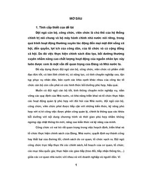 Luận văn bồi dưỡng công chức các cơ quan chuyên môn thuộc ủy ban nhân dân huyện an lão tỉnh bình định
