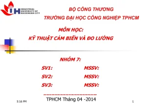 Môn học kỹ thuật cảm biến và đo lường cảm biến nhiệt độ kỹ thuật đi dây