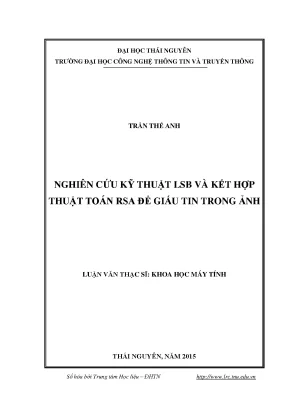 Luận văn thạc sĩ hay nghiên cứu kỹ thuật lsb và kết hợp thuật toán rsa để giấu tin trong ảnh