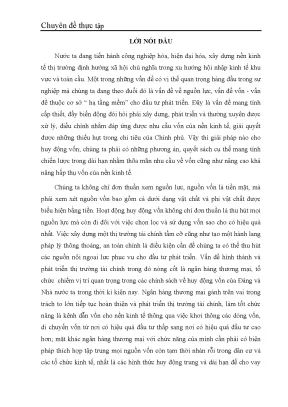 Luận văn tốt nghiệp giải pháp tăng cường huy động vốn tại ngân hàng công thương ba đình